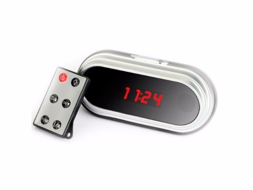 Reloj despertador espía hd, control remoto, full hd 1080p